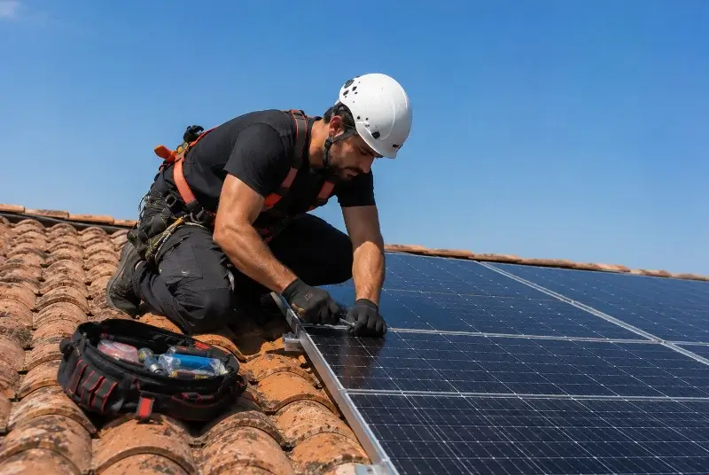 Maintenance et monitoring de panneaux solaires à Saint-Chaptes